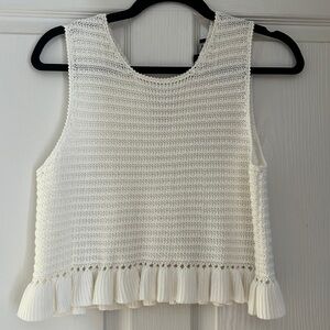 White crochet top